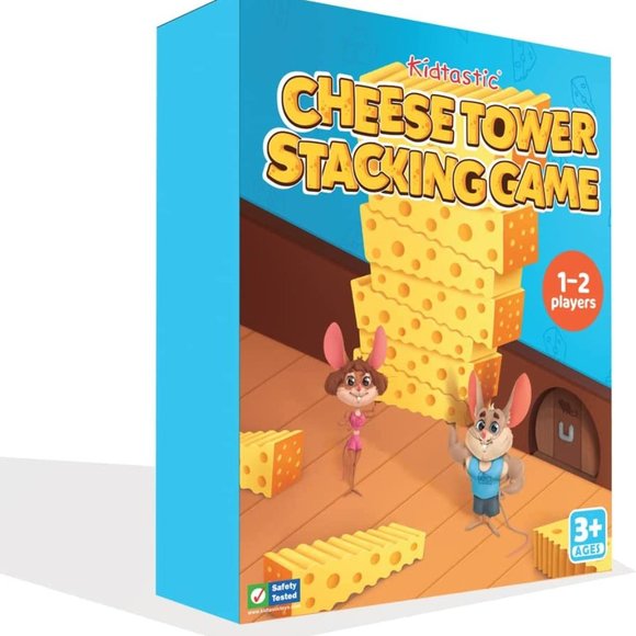 Kidtastic Toys Kidtastic Cheese Tower Stacking Game Fun And